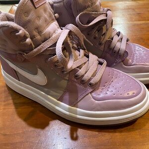 Jordan Athletic Shoes in Lavender and White